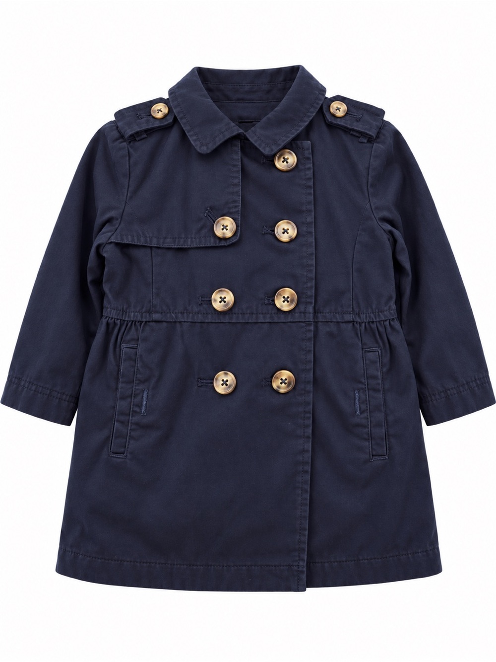 GAP Navy Double-Breasted Kids Pea Coat